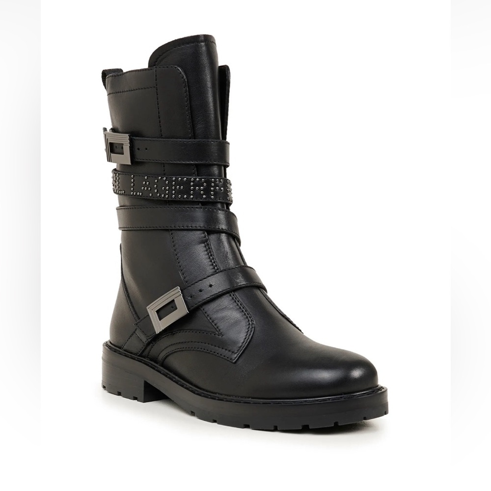 Karl Lagerfeld combat boots